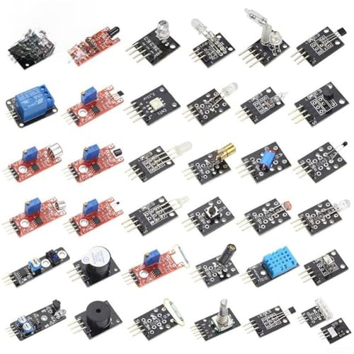 Kit de sensor 37 en 1 para Arduino para 5V con caja de almacenamiento plástica para proyectos 7