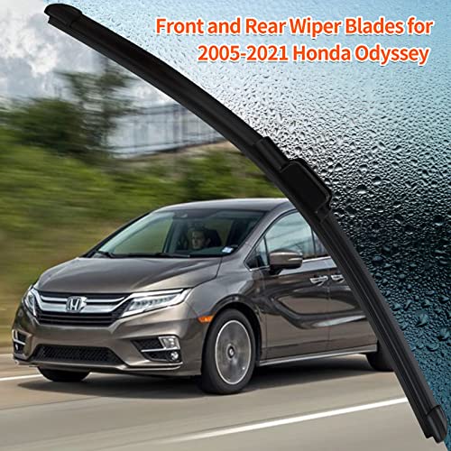 Newvision Honda Odyssey Windshield Wipers 2005-2021 Oem Wiper Blades Includes 26 Inch, 22 Inch & 16 Inch Rear, High Performance Easy Install Design #TOP2