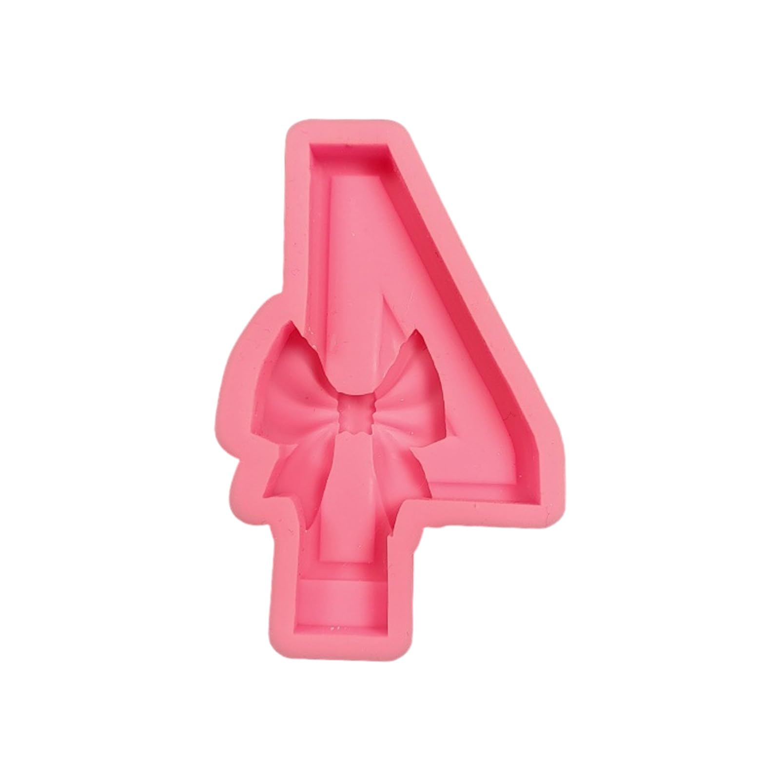 Kalttoy Bowknot Number Silicone Molds Castings Epoxy Resin Baking Molds Birthday Home Decorations Birthday Bowknot Number Silicone for Cake Decorations