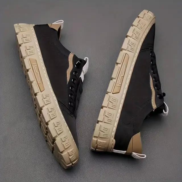 Image of Canvas Shoes Men's Breathable New Men's Shoes Fashionable and Versatile Casual Board Shoes Skates Shoes