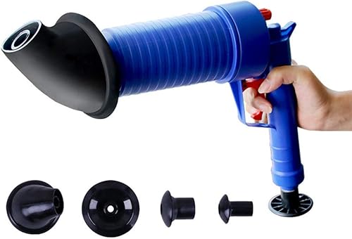 YJ - Desatascador de inodoro, limpiador de bomba de presión, abridor de desatascador de alta presión para inodoros, ducha, fregadero, tubería de