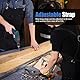QeeLink Arbeitsschürze Holzbearbeitung mit 10 Werkzeugtaschen, Schweißerschürze mit Cross Back Strapazierfähiger Gurte, Werkzeugschürze Verstellbar von M bis XXXL für für Tischler Handwerker