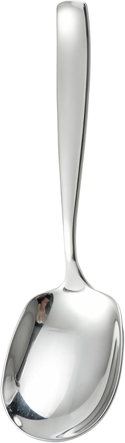 Large Serving Spoons Set of 2 – Heavy Duty 316L Stainless Steel Serving Spoon for Buffet – Dishwasher Safe, 9.5 Inch