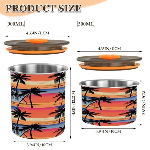 Contenedor hermético para café de acero inoxidable 30 oz miniatura 2