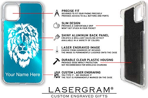 Lasergram Case Compatible With Iphone 11 Pro, Black Widow Spider, Personalized Engraving Included (Light Blue) #TOP3