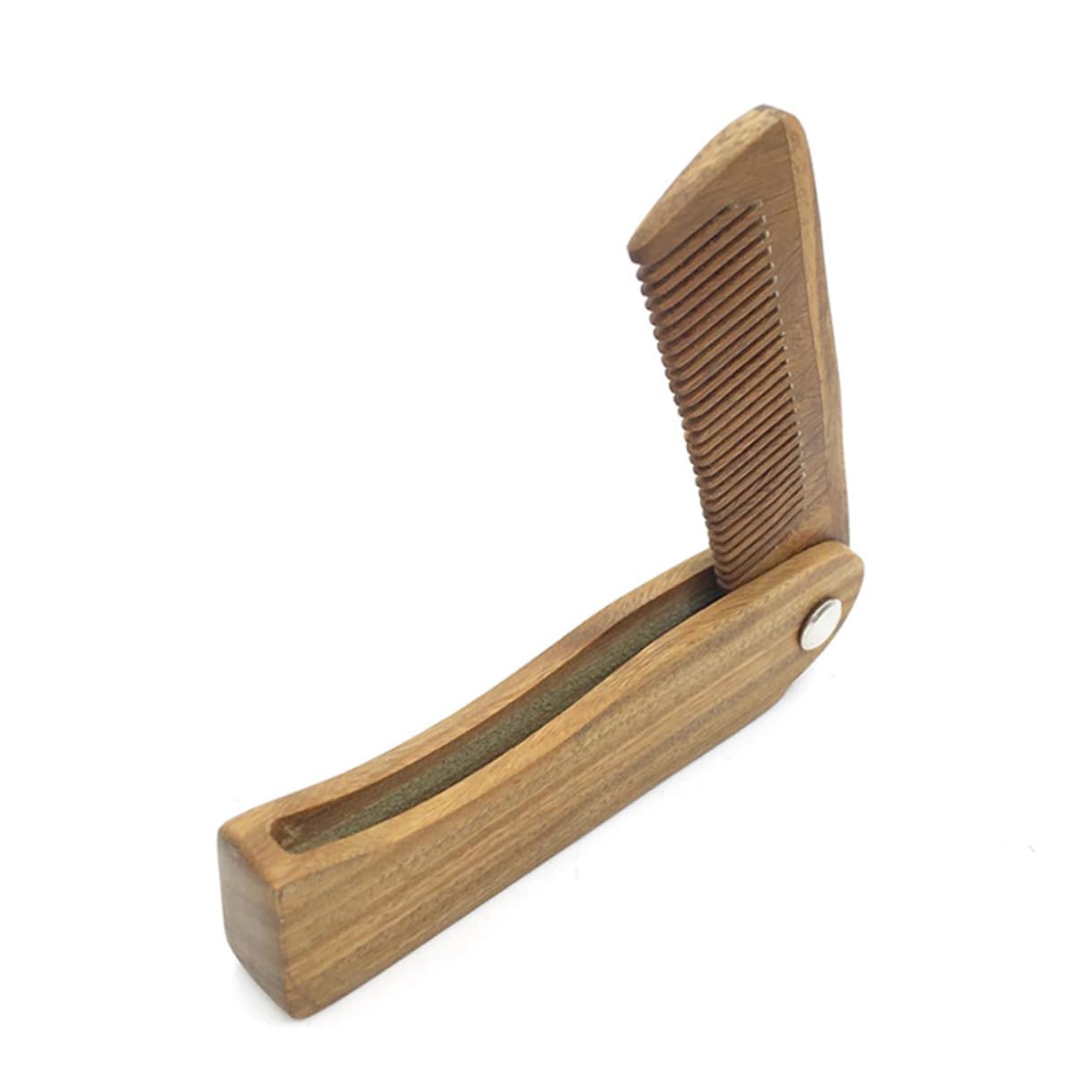 MAGICLULU 3 Pz pettini per spazzole per pettine pieghevole pettine portatile atrezzi da viaggio da barba in legno bei denti per barba spazzola per