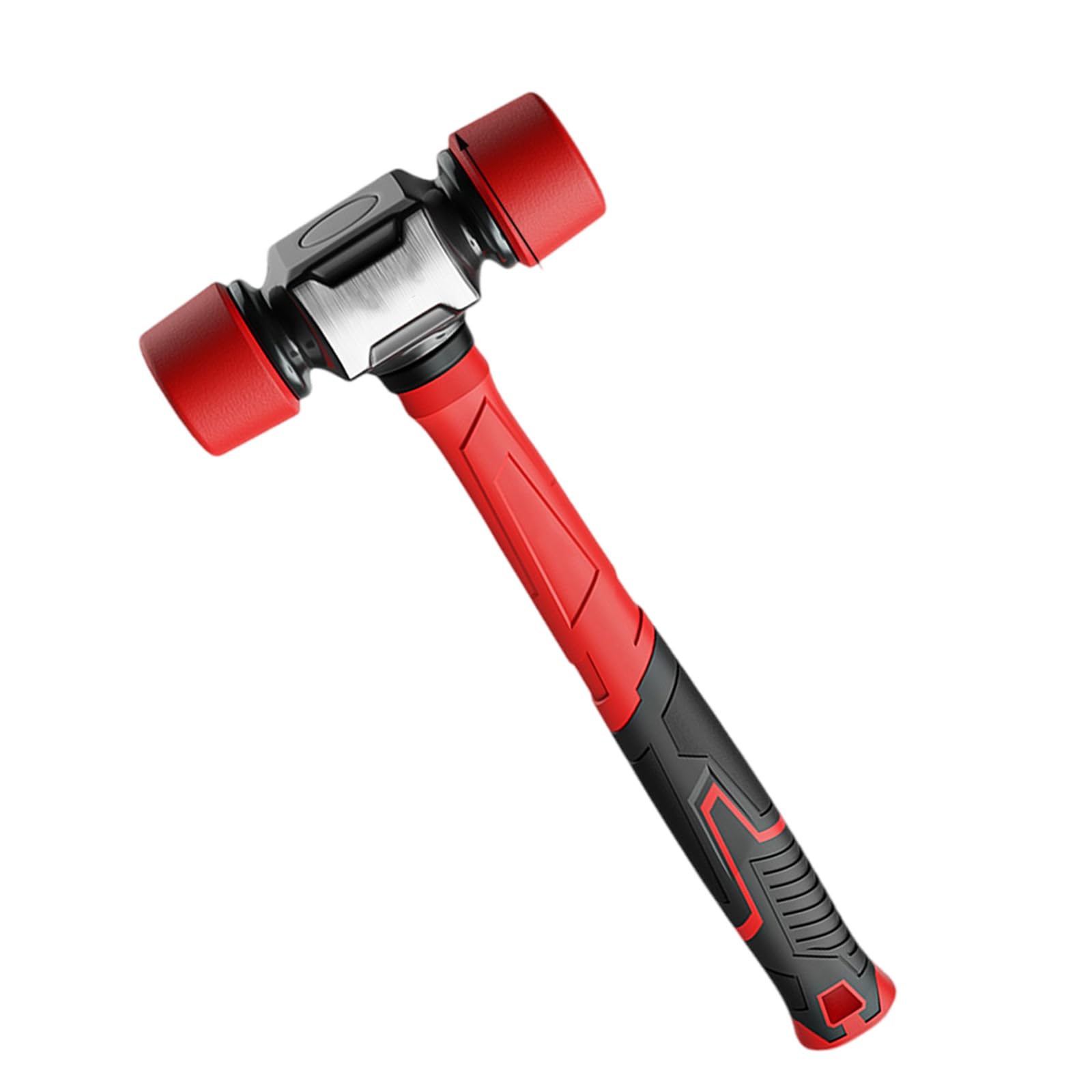 YHAILI Rubber Mallets Hammer Shock Absorbing Fibre Handle Floor Installation Tool For Camping Tent Stakes And Woodworking