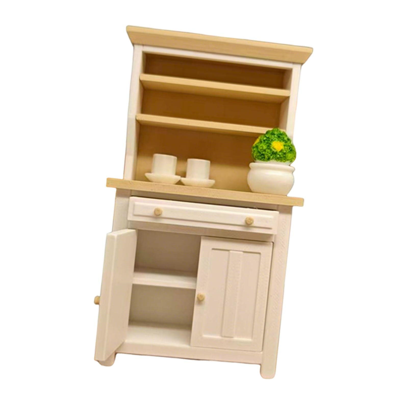 EXQIOUR 12 Scale Cabinet Miniature Furniture For Role Play And Educational Toy With Flexible Design