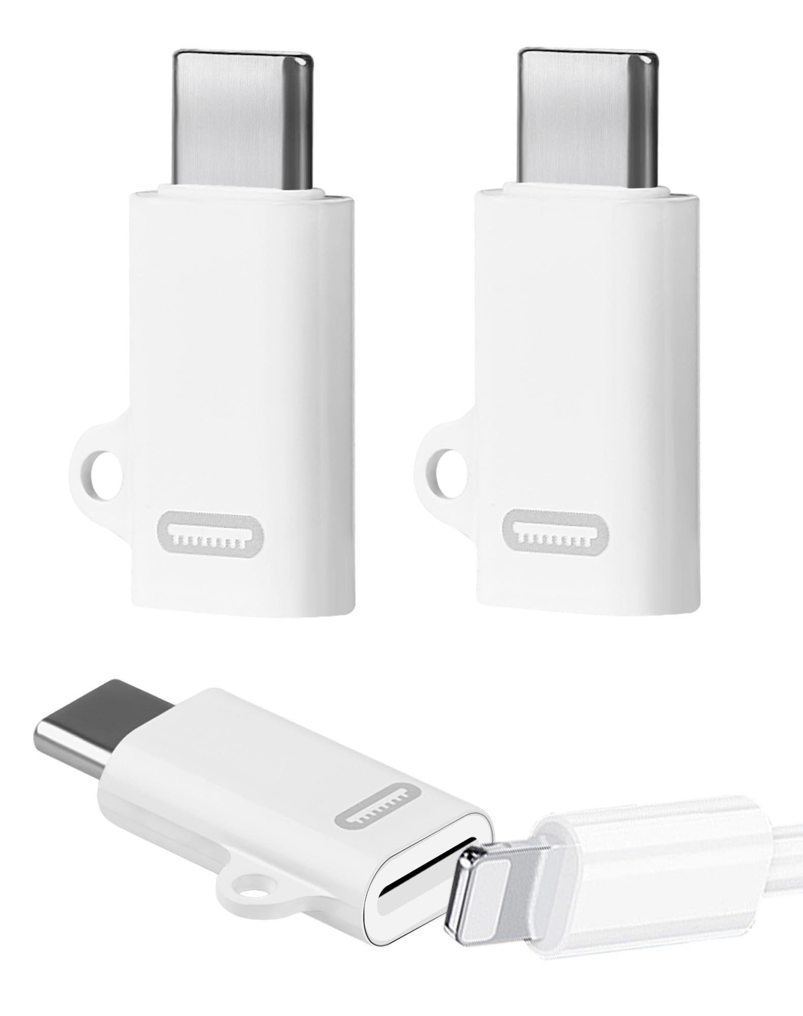ライトニング to USB-C 変換アダプタ 3個セット PD35W急速充電 480Mbpsデータ転送 iPhone 16/15 iPad/MacBook/Galaxy/Pixel/Android対応【充電・データ専用/イヤホン不可】