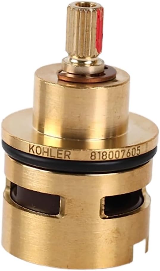Tap Cartridge Replacement,Brass Valve, tap cartridge replacement, Replacement Tap Valves, Brass Ceramic Stem Disc Cartridge Quarter Turn for Bathroom Kitchen Tap