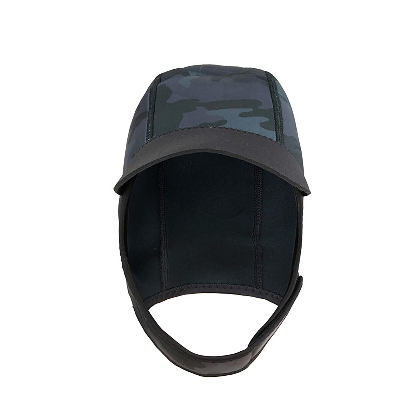Bonnet de plongée en néoprène 2 mm avec mentonnière - Capuche de combinaison pour surf, plongée avec tuba, kayak, voile