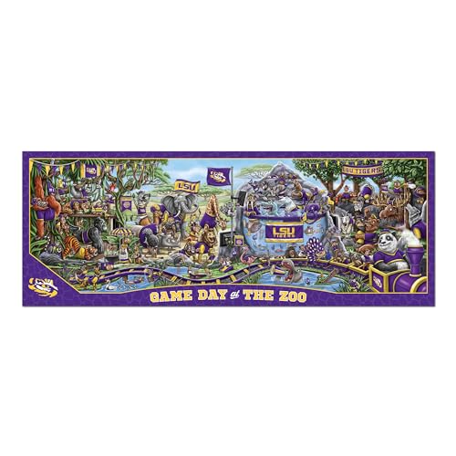 Image of YouTheFan NCAA Louisiana State Tigers inchGame Day At The Zoo inch 500 Puzzle