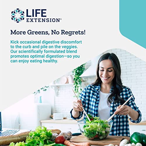 Life Extension Enhanced Super Digestive Enzymes - Digestive Health Support Supplement - Targets Fat, Protein, Carb Digestion - Vegetarian Formula - Non-Gmo - 60 Capsules #TOP4