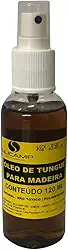 Óleo De Tungue Polimerizado Impermeabiliza para Madeira 120 Ml