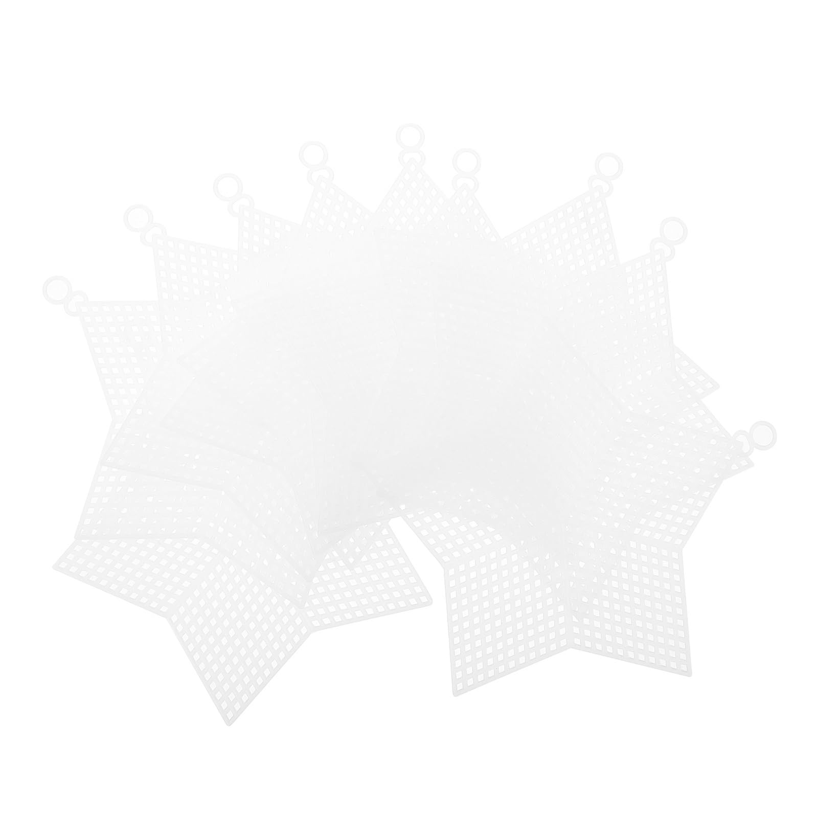Ameeda White Mesh Plastic Canvas Sheets Plastic Canvas Sheets Star Shape Mesh Sheets Diy Mesh Sheet Plastic Crochet Projects Sheet Embroidery Crafts