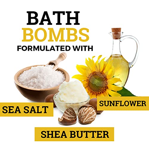 Legends Creek Farm, Goat Milk Bath Bomb Gift Set, Shea Butter & Sunflower Oil, Hydrate And Relax, 18 Oz Total (4-Pack) (Oatmeal Milk & Honey, Bergamot Lime, Chamomile Cherry Blossom, Eucalyptus Bomb) #TOP3