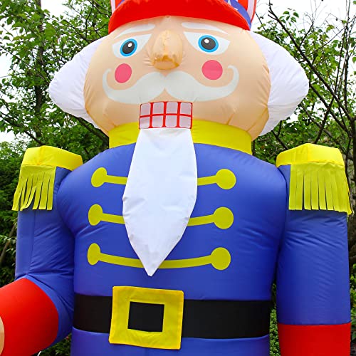8 Feet Patriotic Inflatables Nutcracker Independence Day Inflatables Nutcracker Soldier Lighted Blow Up Patriotic Yard Lawn Decoration With Built In Blower Fan And Anchor Ropes #TOP6