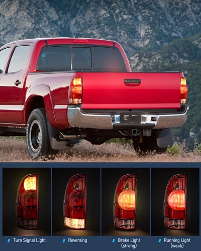 Image of Nilight Taillight Assembly Compatible with Toyota Tacoma 2005 2006 2007 2008 2009 2010 2011 2012 2013 2014 2015 Rear Tail Light Lamp Replacement OE Style Driver Side