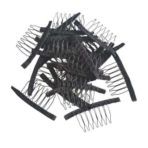 24 Pcs Wig Combs to secure Wigs Black
