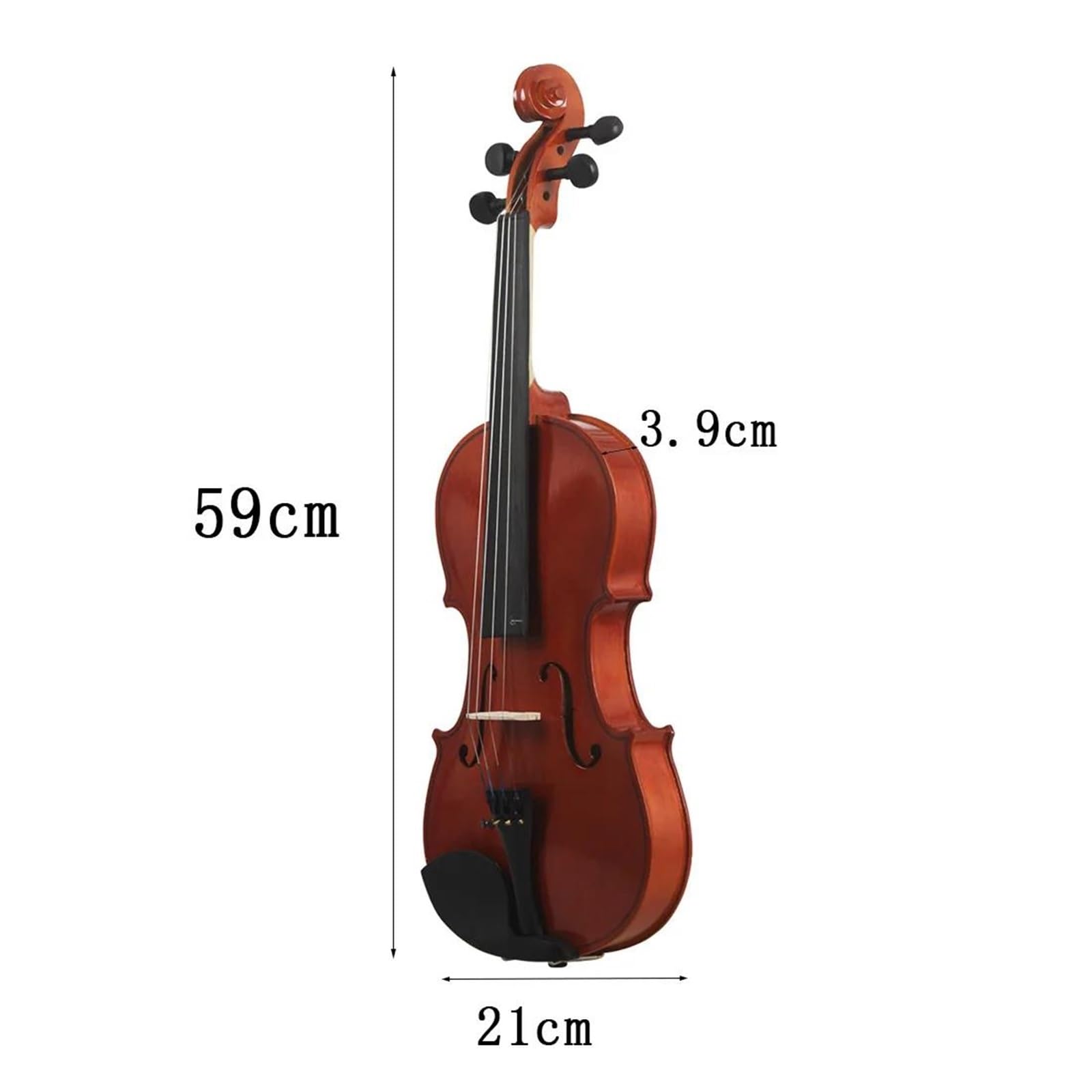 Violino Set 4/4 Violino Acustico In Legno Massello Di Abete Rosso Impiallacciato In Acero Violino Con Set Di Custodie In Tessuto