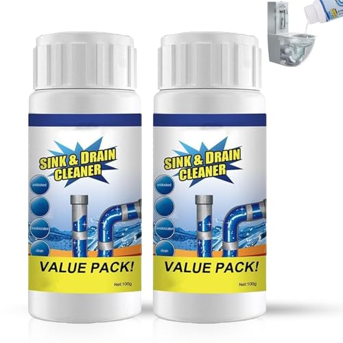 Gluckaro Abflussreiniger Stark - Verstopfungen Lösen für Küche, Bad & Dusche...