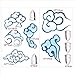 Clouds Temporary Tattoos Full Set for Jinx Arcane Cosplay Prop Hand Body Tattoo Sticker Women Anime Conventions