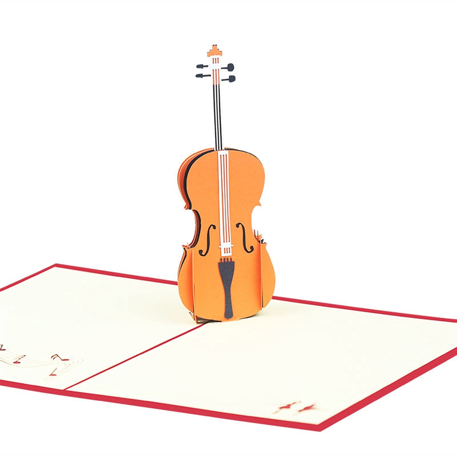 Karty okolicznościowe festiwal błogosławieństwo 3D ręcznie robione instrumenty muzyczne skrzypce papier zaproszenie kartki pocztowa kartka urodzinowa przyjęcie kreatywny prezent 10 szt. kart podarunkowych