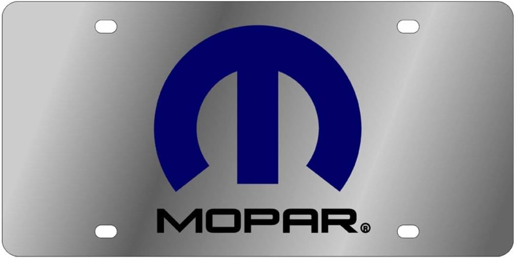Eurosport Daytona- Compatible with-, Mopar -Stainless Steel License Plate