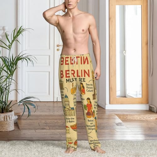 Pantalon de pyjama en flanelle Berlin See pour homme