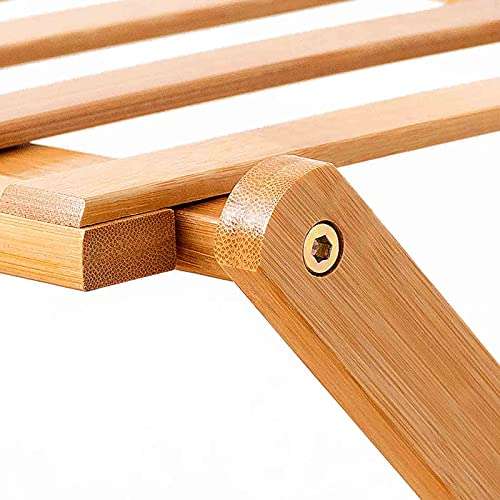 Range-chaussures en bambou petit organisateur pliant 3 couches robuste pour maison
