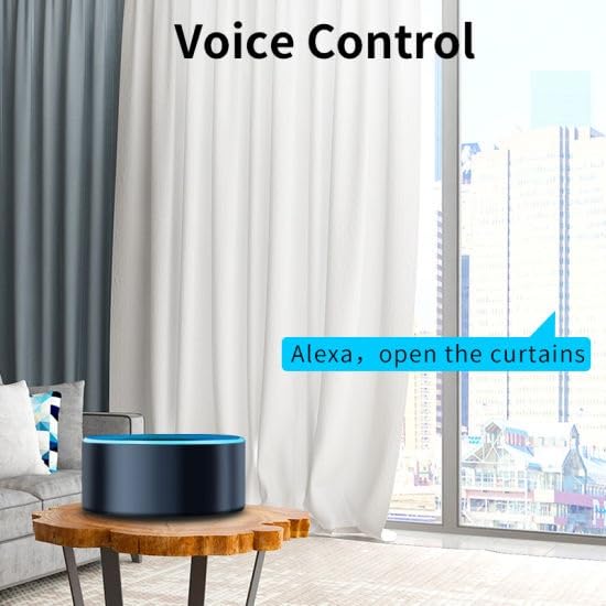 Image of Smart Switch Board (WiFi + Remote) (White) (2M Size) for Curtains /Blinds /Gates | 3 Year Warranty | Works with SmartLife App, Alexa, Google, Siri | Glass Touch