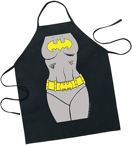 Miniatura 3 de Delantal de SuperGirl, personaje de DC Comics, de ICUP, 100% algodón, Negro, adulto talla