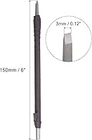 Vista 2 de uxcell Cuchillo para tallar cinceles de madera, punta plana de carburo de tungsteno de 0.118 in, herramienta de mano para carpintería, Graver 5.906