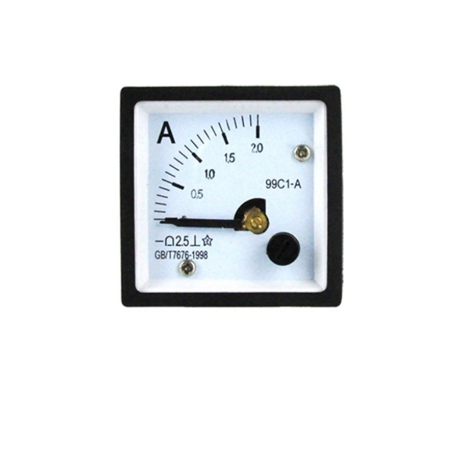 Ampèremètre DC 99C1-A pointeur 5A pour mesure précise de courant en tableau électrique
