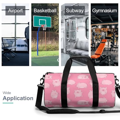 Sac de sport gym adorable cochon résistant et compact pour optimiser vos voyages