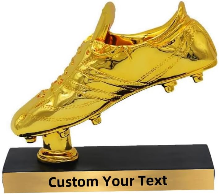 Personalized Customization Golden Boot Trophy Award Shoes Replica The Best Player Trophy Cup Soccer Fans Souvenir Collectibles