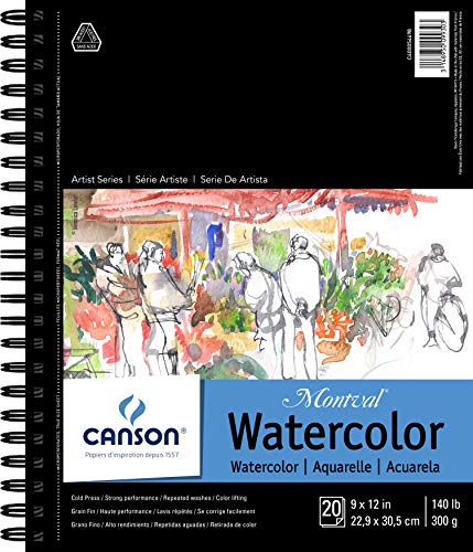 Canson Watercolor Pad 9inX12in-20 Sheets Fabric