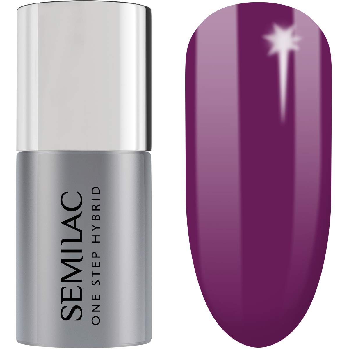 Semilac Esmalte Semipermanente One Step Hybrid 3en1 S760 Hyacinth Violet 5ml