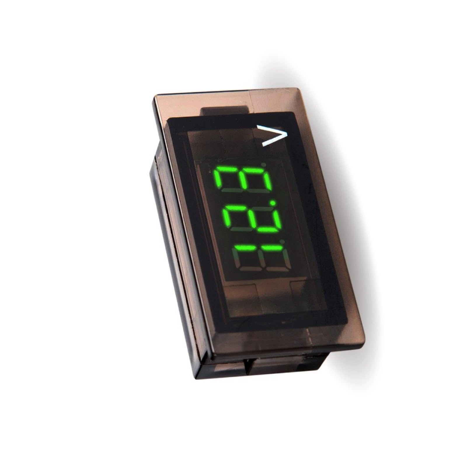 Practical ABS Digital Voltmeter Suitable 12 24V Systems Light Readout Voltmeter for Trucks Solar Panel Realtime Battery Voltages Monitor
