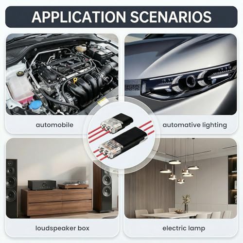 Conector rápido de cable eléctrico sin pelar de 3 pines para tiras de luces LED 4