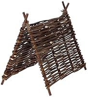 Kerbl Pet Tipi-Zelt Nature, Für Kaninchen und Nagetiere, Natürliche Rohstoffe, Rückzug, Sonnenschutz, Innen- und Außenbereich, Natur, 37x27 cm