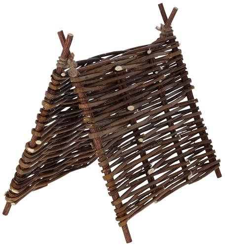 Kerbl Pet Tipi-Zelt Nature, 37x27 cm, Kaninchenzelt, Nagerzelt Holz, Kaninchen, Nagetiere