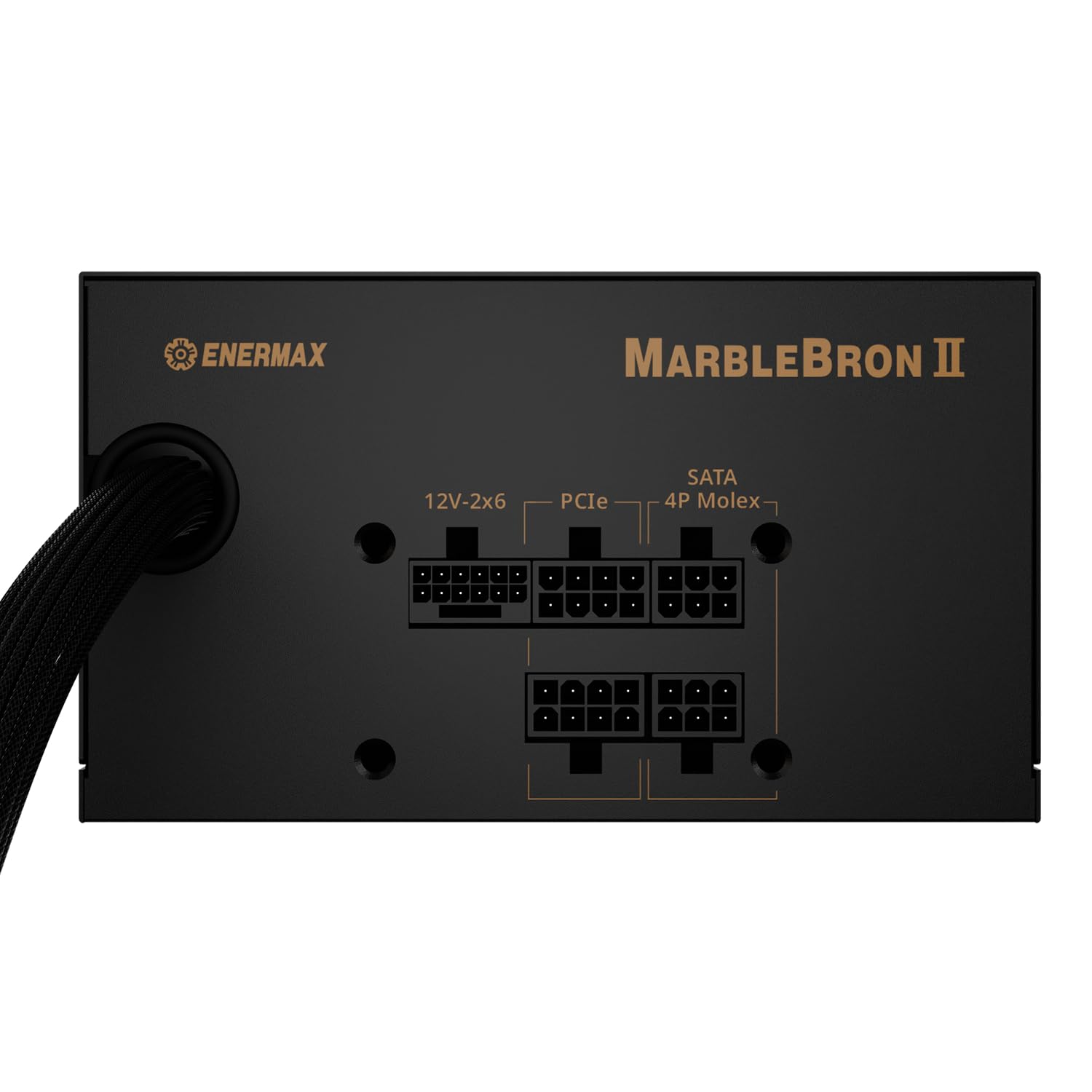 ENERMAX MARBLEBRON II 850 Watt, alimentatore modulare da gioco 3.1 ATX, PCIe 5.1, cavo indiv. Sleeve |80PLUS Bronzo | ventola Silent 12 cm FDB | DC a DC con condensatore jap. | protezione 6 volte |