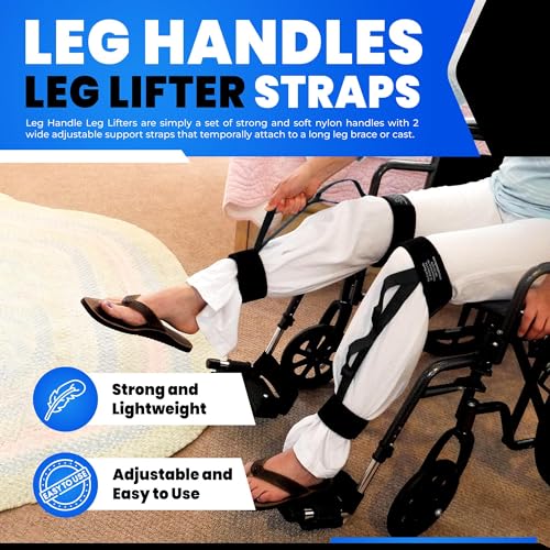holden usa leg handles leg lifters cast handle  adjustable mobility aid with 2 handles for elderly post-surgery hip amp knee support ideal for bed amp car transfers pair 2 count
