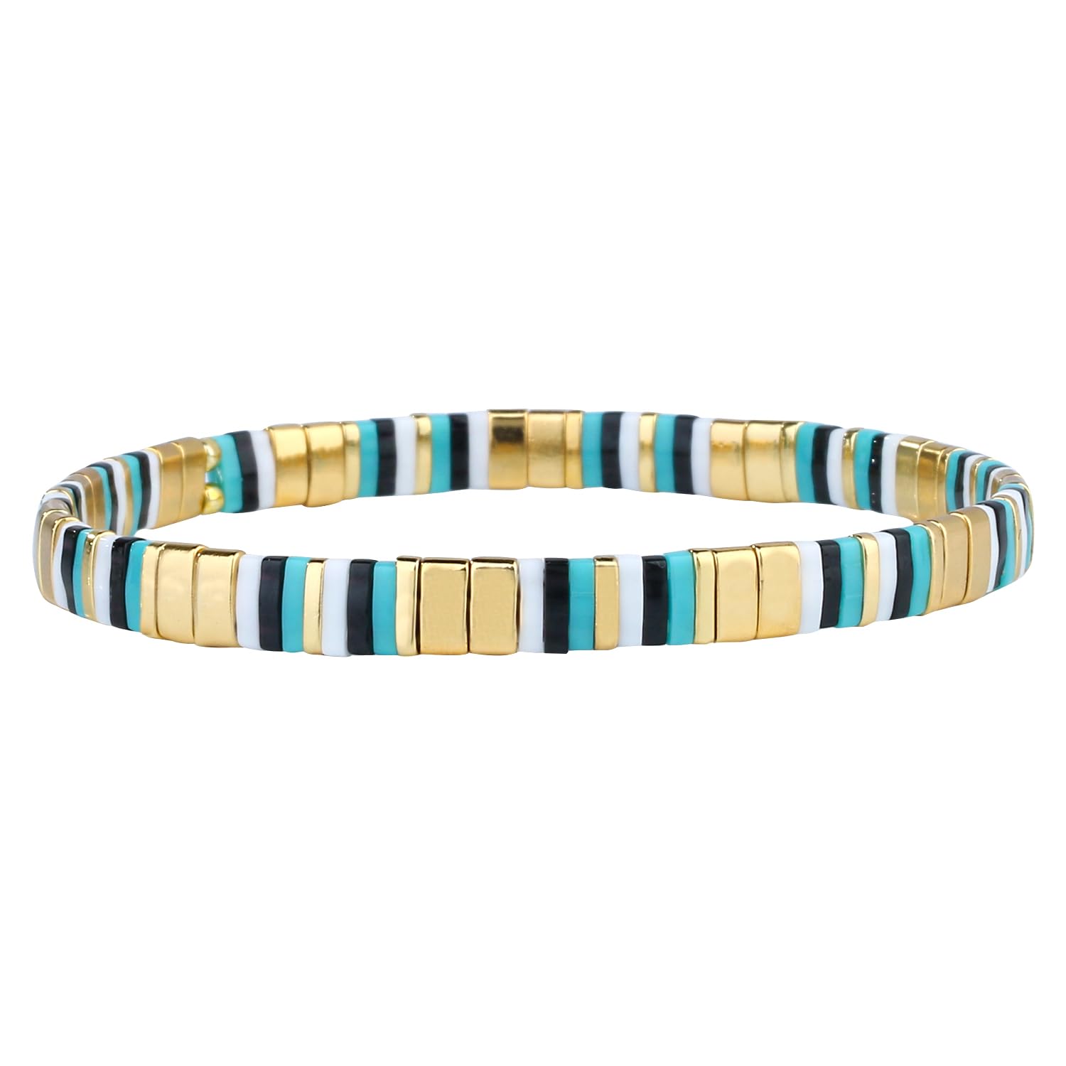 KELITCH Minimalistisch Damen Perlen Wrap Armband Natürliche