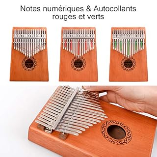 ZITFRI Kalimba Instrument Kalimba Pouce Piano 17 Cles Instrument de Musique du Monde Piano a Doigt Kalimba Africain pour… - Les Beatles, Paul McCartney, John Lennon, RIngo Starr, George Harrison ZITFRI Kalimba Instrument Kalimba Pouce Piano 17 Cles Instrument de Musique du Monde Piano a Doigt Kalimba Africain pour… – Image 3