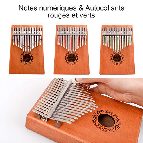 ZITFRI Kalimba Instrument Kalimba Pouce Piano 17 Cles Instrument de Musique du Monde Piano a Doigt Kalimba Africain pour… - Les Beatles, Paul McCartney, John Lennon, RIngo Starr, George Harrison ZITFRI Kalimba Instrument Kalimba Pouce Piano 17 Cles Instrument de Musique du Monde Piano a Doigt Kalimba Africain pour… – Image 4