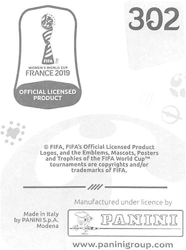Miniatura 2 de 2019 Panini FIFA Women's World Cup France Album Stickers (Individual Sticker Only) Soccer #302 Amancay Urbani Argentina 2 Inch by 2 12 Inch