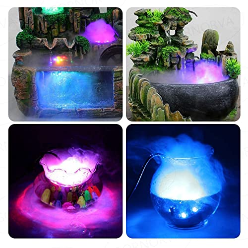 Image of Asian Pumps Ultrasonic Mist Maker Humidifier Fogger 12 LED & SplashGuard for Decorative Purpose Most Powerful Fog 500M /lh