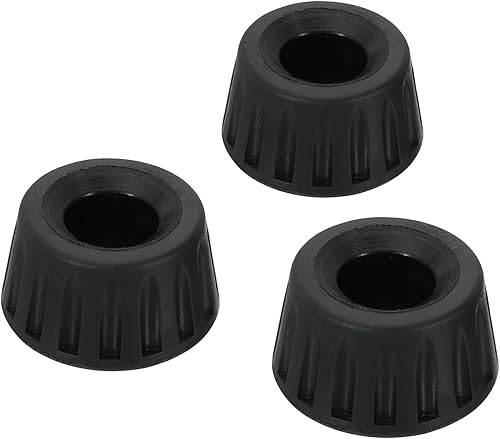 PATIKIL Pies universales de goma de 0.591 in de identificación, paquete de 3 piezas de repuesto antideslizantes para trípodes de cámara, monopie,
